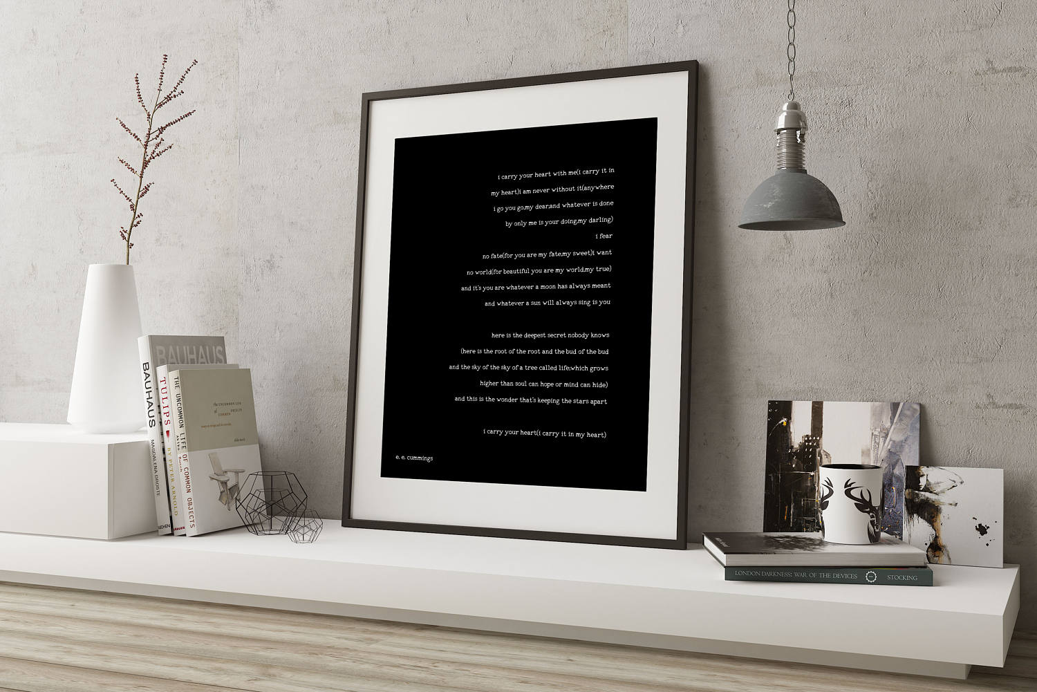 poetry quote art, ee cummings art, ee cummings print art, i carry your heart wall art, unframed wedding poem print, black & white art decor - BookQuoteDecor