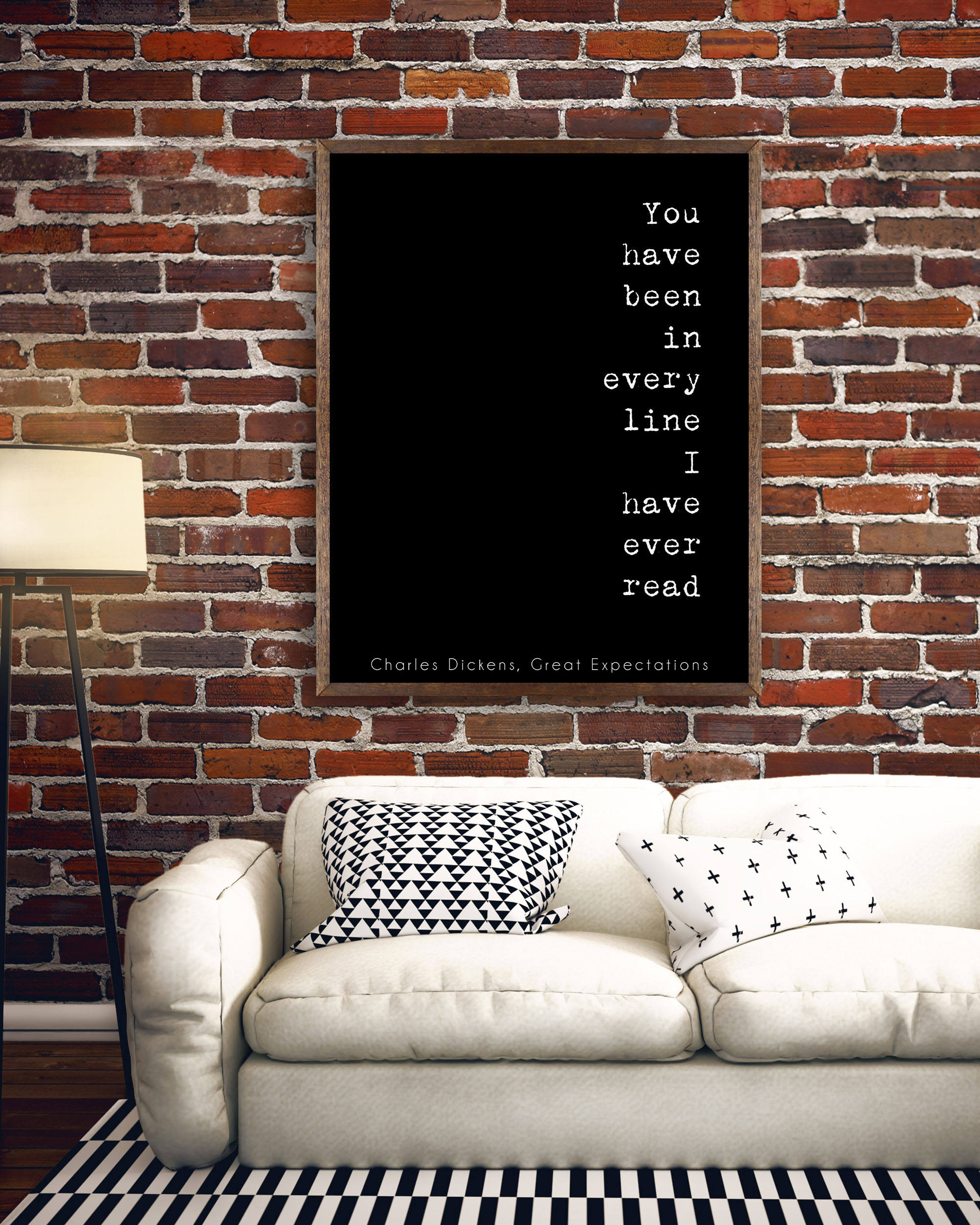 Charles Dickens Quote Romantic Art Print - BookQuoteDecor