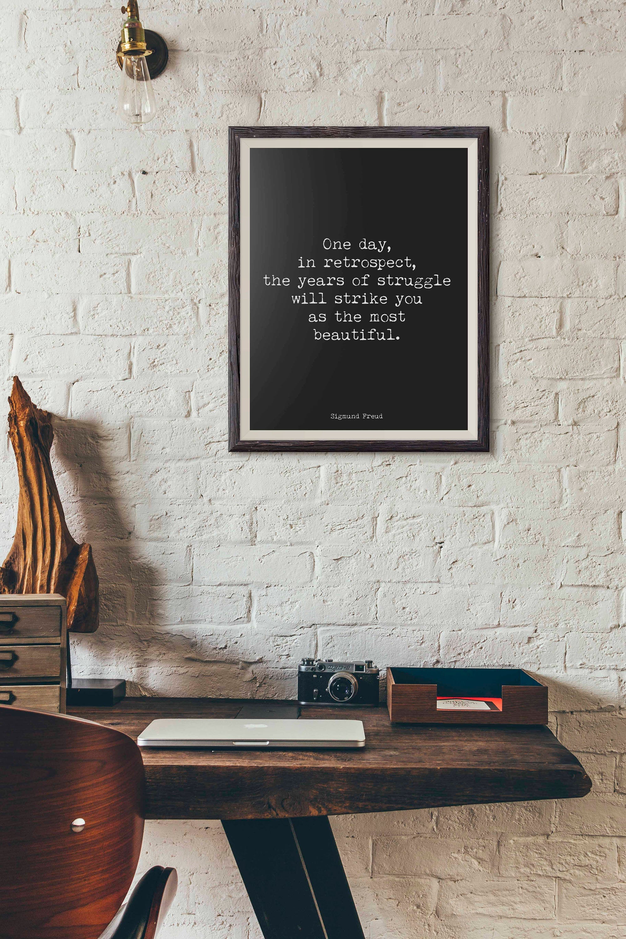 Sigmund Freud Quote Print In Retrospect - BookQuoteDecor