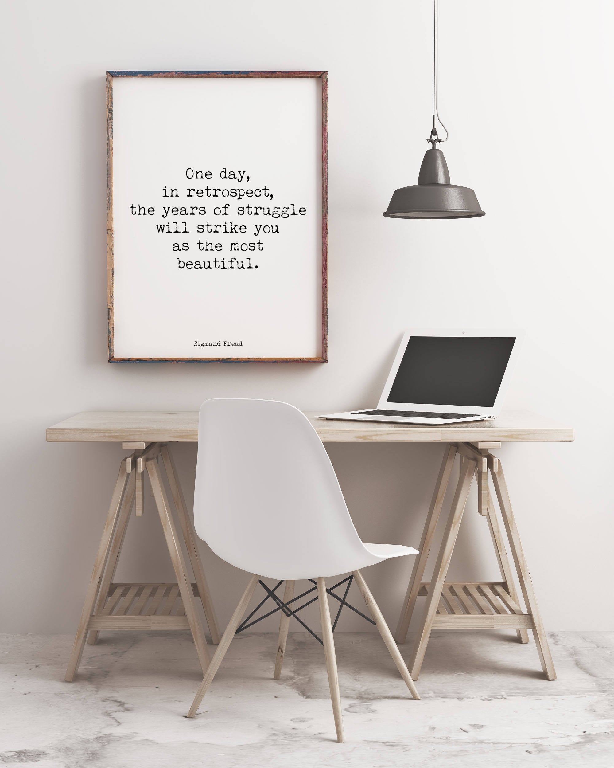 Sigmund Freud Quote Print In Retrospect - BookQuoteDecor