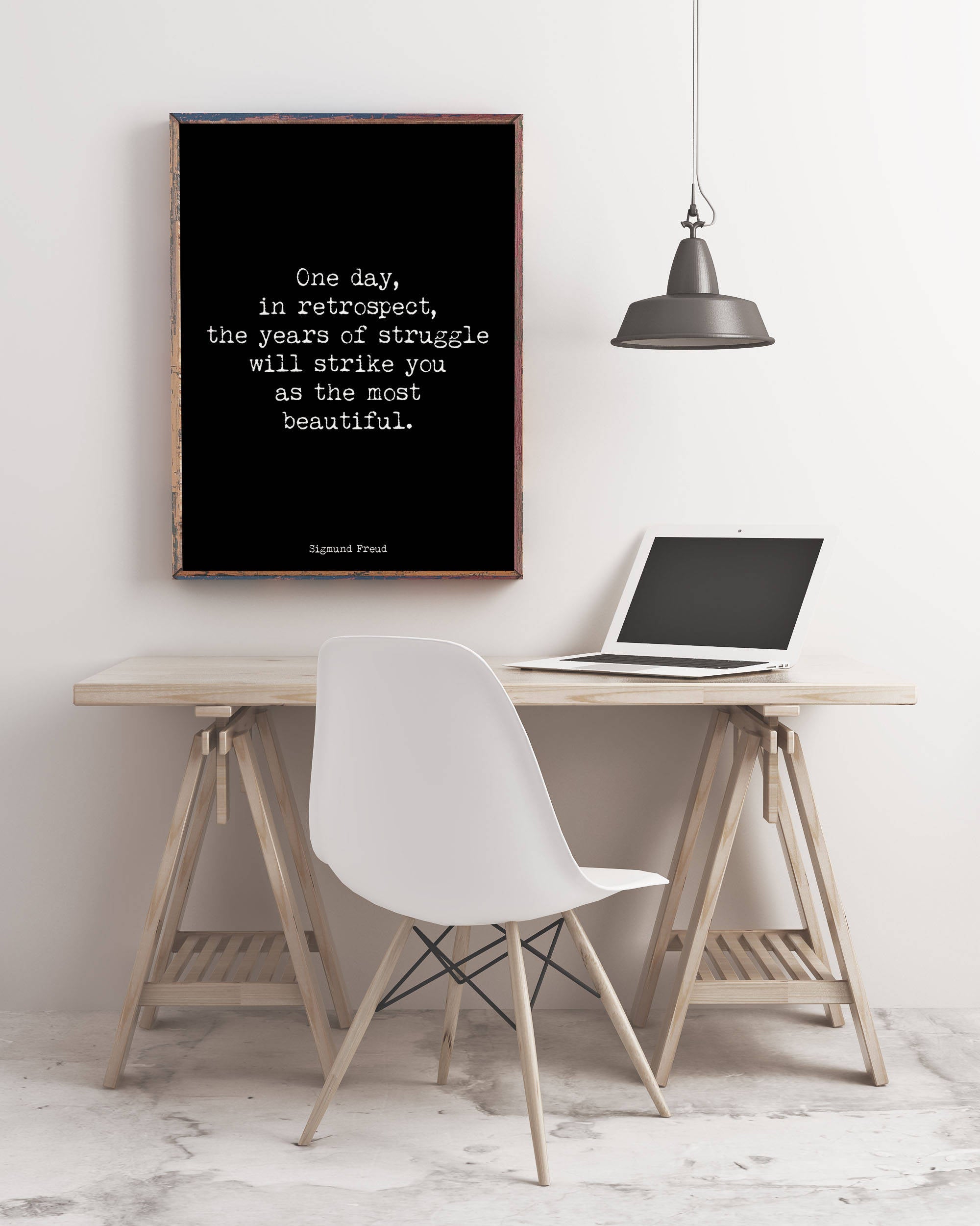 Sigmund Freud Quote Print In Retrospect - BookQuoteDecor