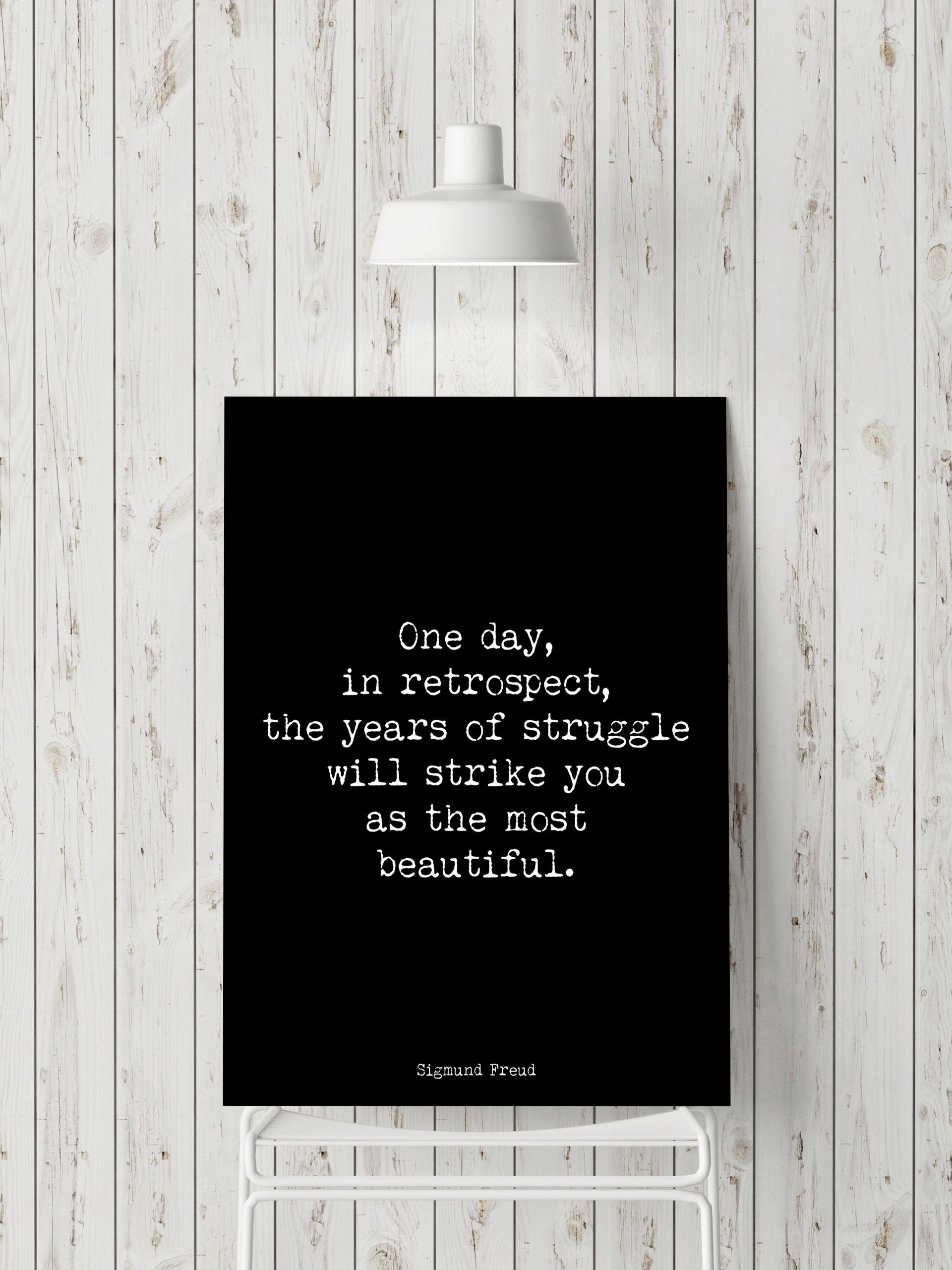 Sigmund Freud Quote Print In Retrospect - BookQuoteDecor