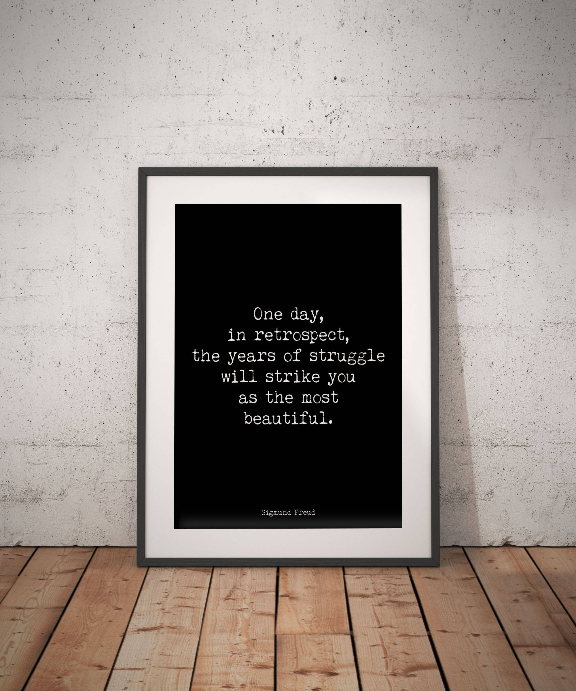 Sigmund Freud Quote Print In Retrospect - BookQuoteDecor