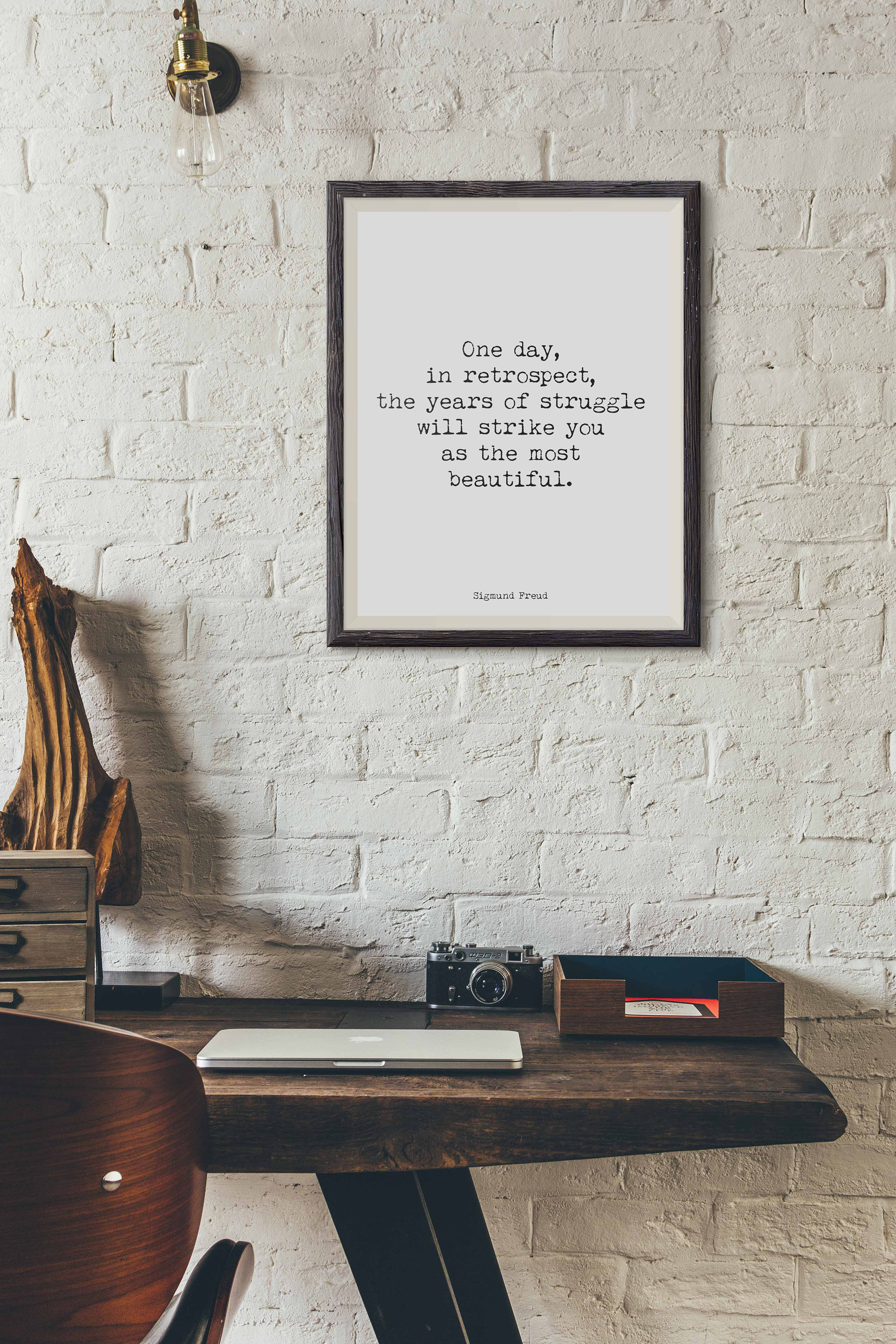 Sigmund Freud Quote Print In Retrospect - BookQuoteDecor