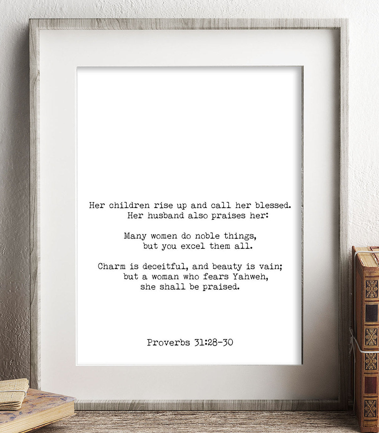 Proverbs 31 Sign Christian Wall Decor A Wife of Noble 