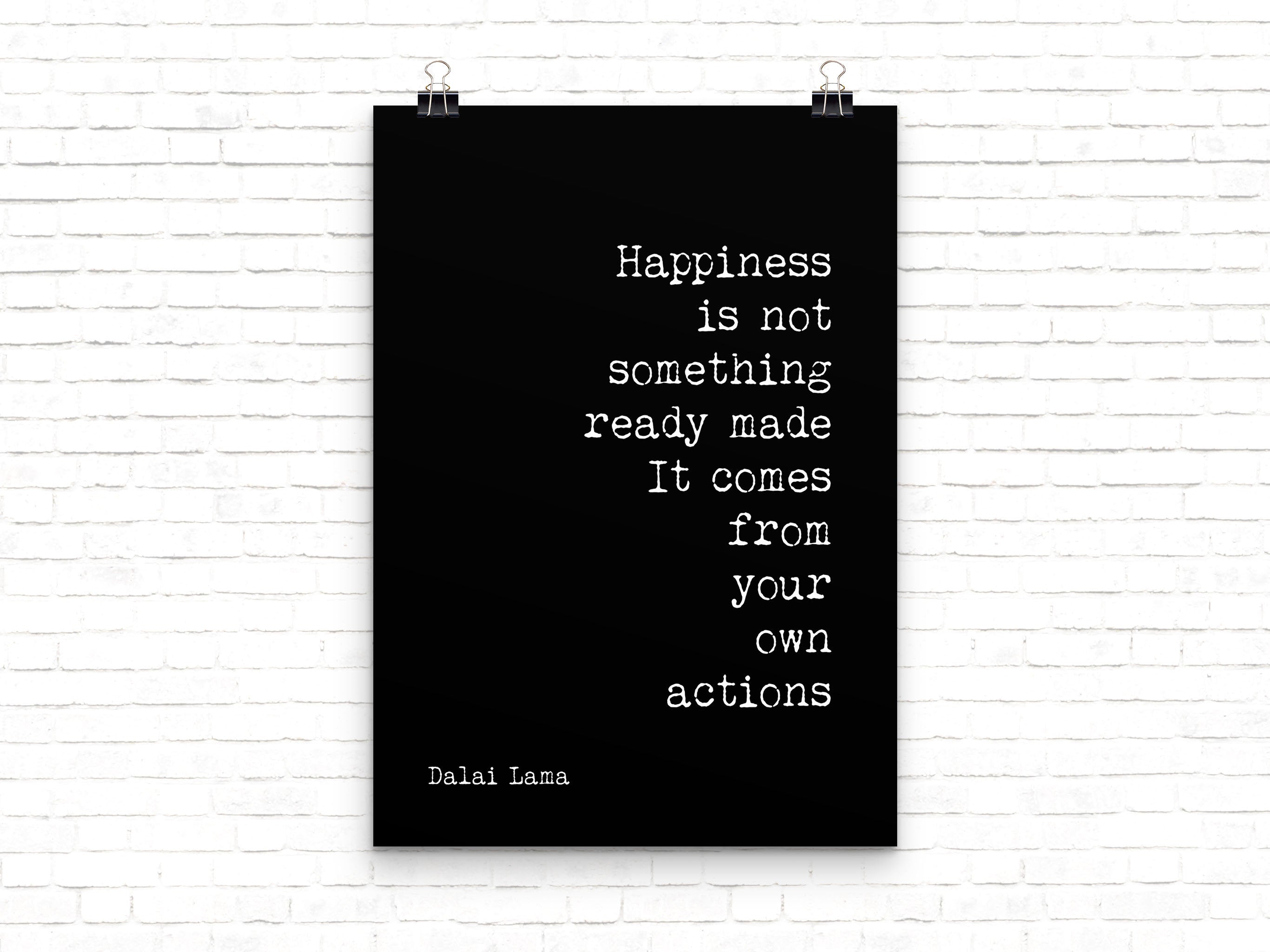 Dalai Lama Inspirational Print - BookQuoteDecor