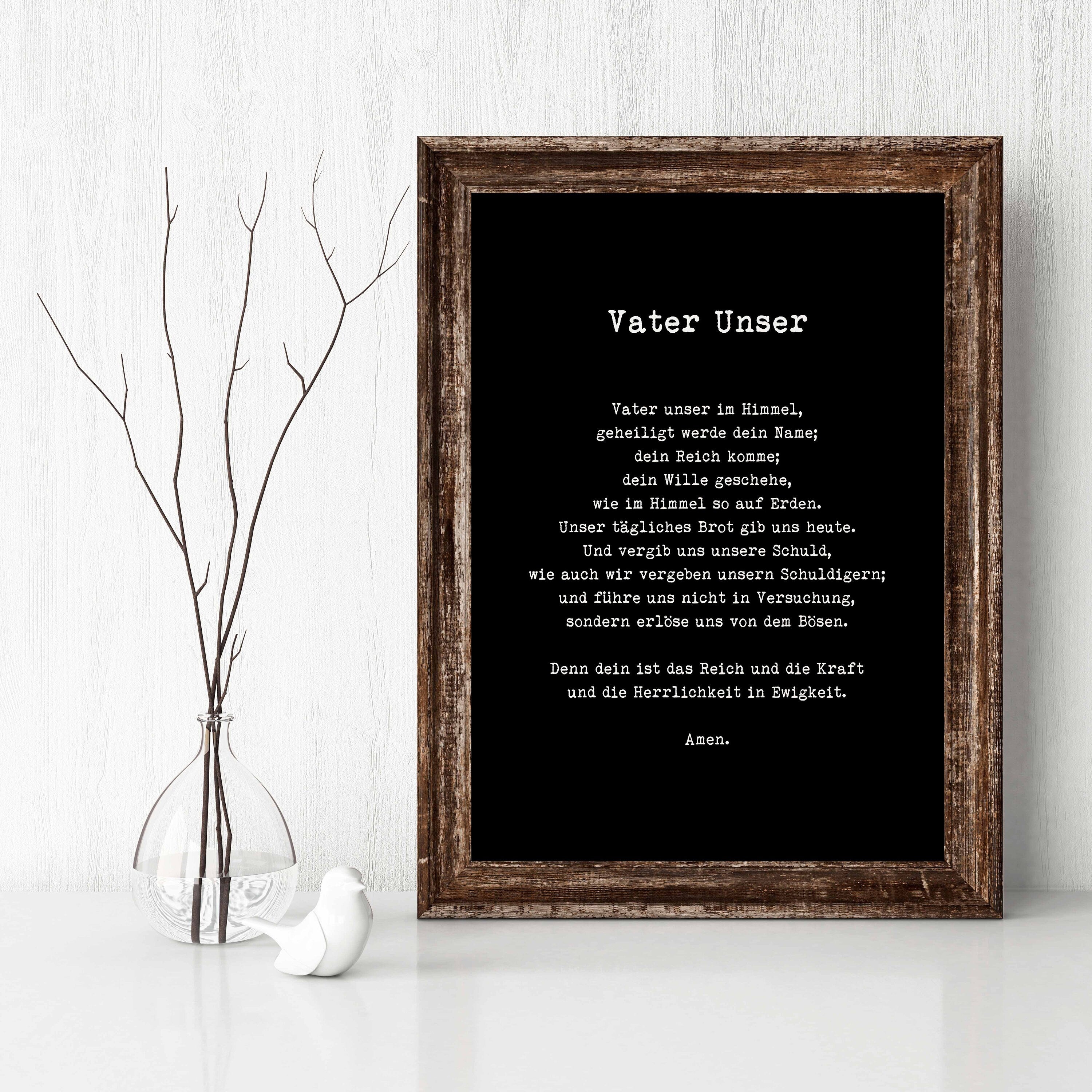 & German White, and BookQuoteDecor Prayer – Black Quote in Print LORD\'s Framed Unframed